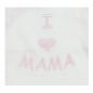 Preview: Milarda Baby Body Wickelbody "I love MAMA", creme-rosa, Gr. 50-74