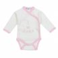 Preview: Milarda Baby Body Wickelbody "I love MAMA", creme-rosa, Gr. 50-74