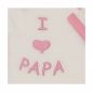 Preview: Milarda Baby Body Wickelbody "I love PAPA", creme-rosa, Gr. 50-74