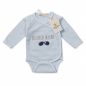 Preview: Milarda Baby Body Wickelbody "Kleiner Macho", blau, Gr. 50-74