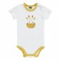 Preview: BOLEY Baby Body Kurzarm, Safari, 3er-Pack, weiß, Gr. 50-86