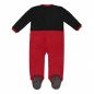 Preview: Disney Mickey Anzug Jumpsuit, Coral Fleece, rot-schwarz, Gr. 92-116