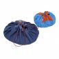 Preview: ZiZu Spielsack Aufräumsack Spieldecke 60 cm, rot-blau