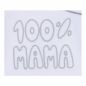 Preview: Milarda Baby Body Wickelbody "100% MAMA", weiß-grau, Gr. 50-74