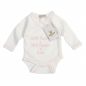 Preview: Milarda Wickelbody "50% Papa+50% Mama=Ich", creme-rosa, Gr. 50-74