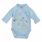 Preview: Milarda Baby Body Wickelbody Giraffe, blau, Gr. 50-62