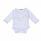 Preview: Milarda Baby Body Wickelbody "Mamas Prinz", weiß-blau, Gr. 50-74