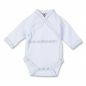 Preview: Milarda Baby Body Wickelbody "Ich bin ein Nimmersatt", weiß, Gr. 50-62