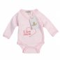 Preview: Milarda Baby Body Wickelbody "I love PAPA", rosa, Gr. 50-74