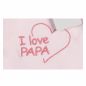 Preview: Milarda Baby Body Wickelbody "I love PAPA", rosa, Gr. 50-74