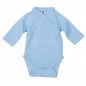 Preview: Milarda Baby Body Wickelbody "Kuschelfaktor = 100%", blau, Gr. 50-56