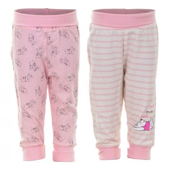 Disney Winnie Puuh Hosen, 2 Stück, creme-rosa, Gr. 62/68-80/86