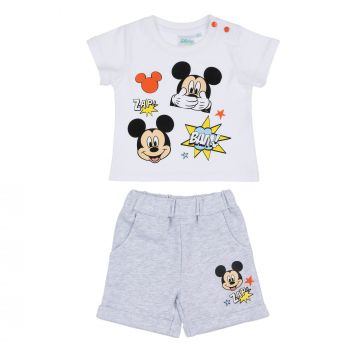 Disney Mickey Set grau-blau Zweiteiler 62-92 Gr