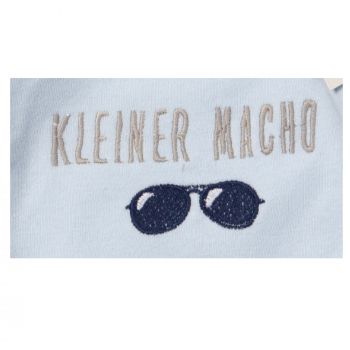 Milarda Baby Body Wickelbody "Kleiner Macho", blau, Gr. 50-74