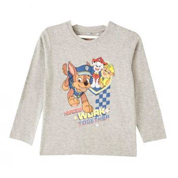 Paw Patrol Jungen Langarmshirt, grau, Gr. 104-134