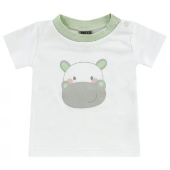 BOLEY Baby Tshirt, Safari, 2er-Pack, weiß, Gr. 56-92