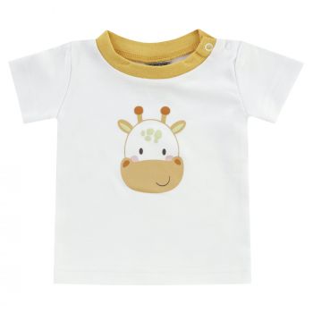 BOLEY Baby Tshirt, Safari, 2er-Pack, weiß, Gr. 56-92