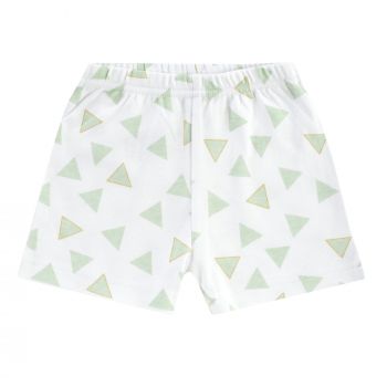 BOLEY Baby Shorts, Safari, 2er-Pack, weiß-grün, Gr. 56-92