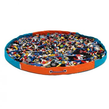 ZiZu Spielsack Aufräumsack Spieldecke 60 cm, rot-blau