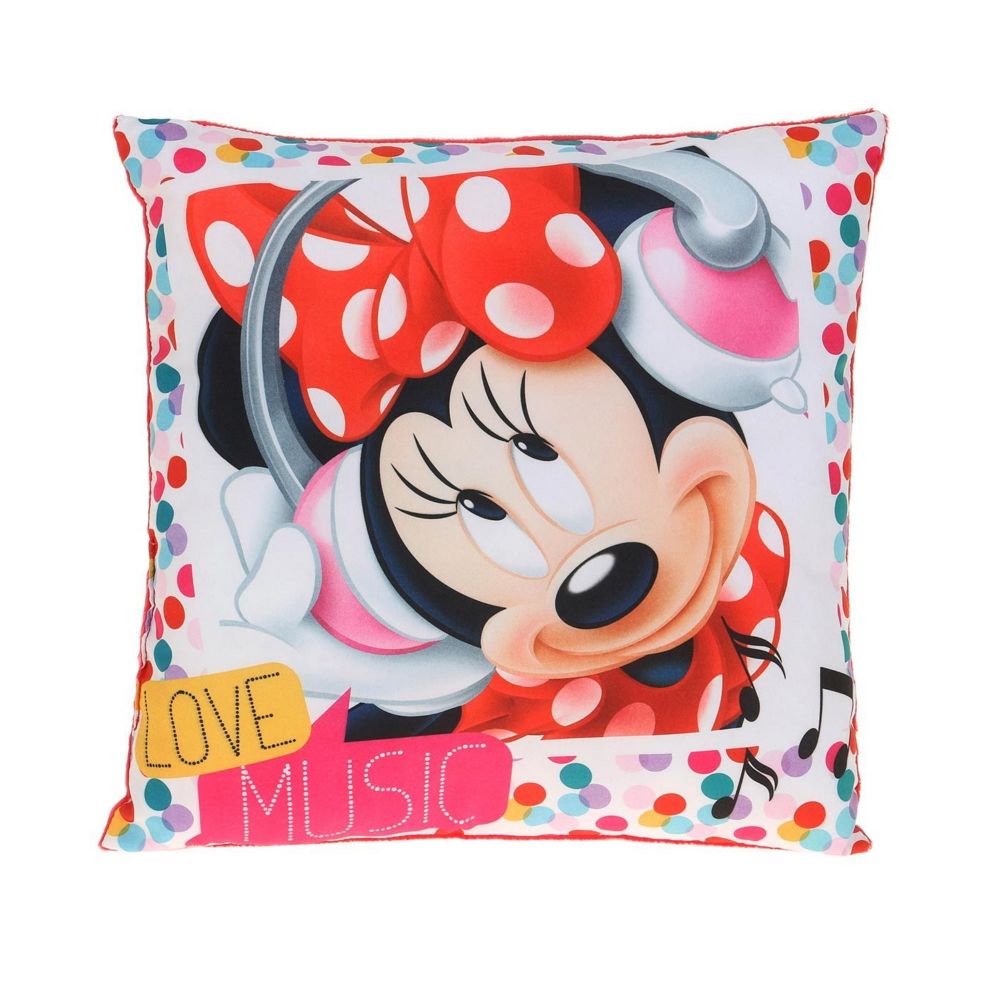 Disney Minnie Kissen, rot, Fotodruck, 35 x 35 cm