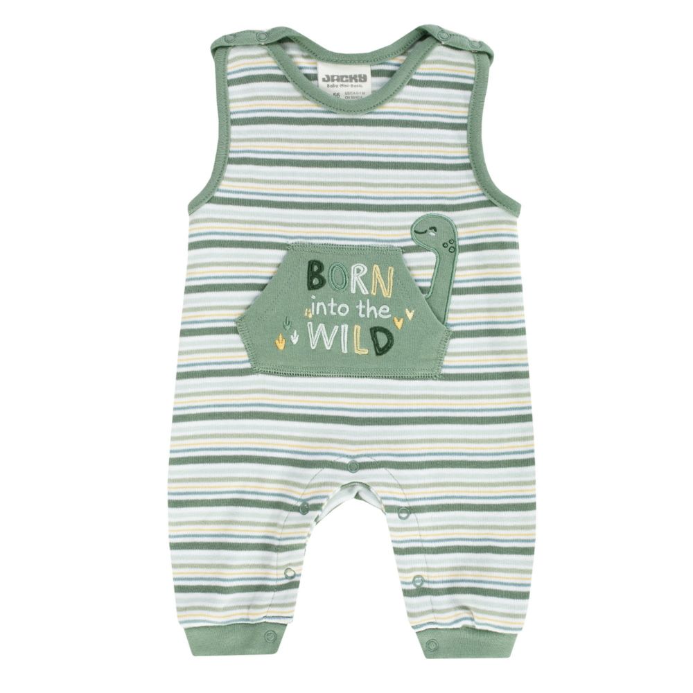 BOLEY Baby Laufhosenset, Dino, weiß-grün, Gr. 56 + 68