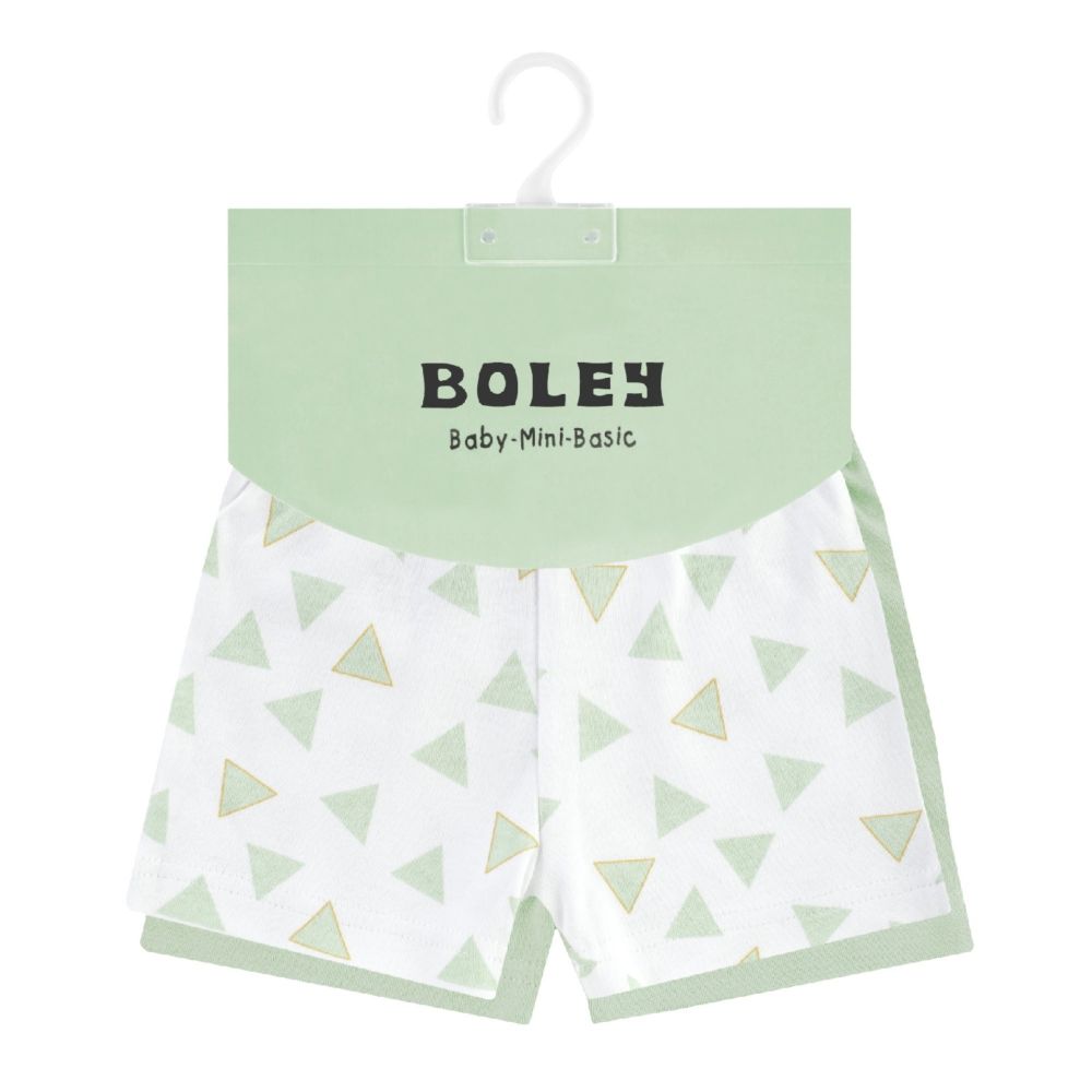 BOLEY Baby Shorts, Safari, 2er-Pack, weiß-grün, Gr. 56-92