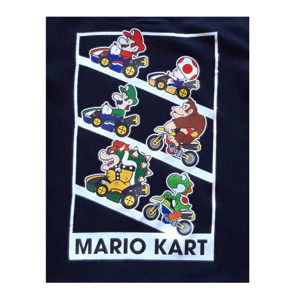 Super Mario Jungen Langarmshirt, schwarz, Gr. 98-128