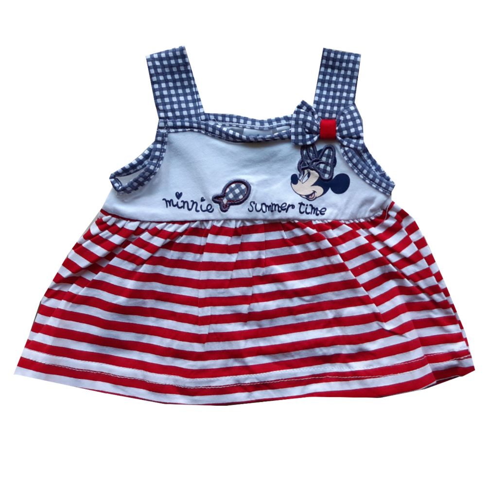 Disney Baby Minnie Set mit Hose, Top, Mütze, rot, Gr. 60-86