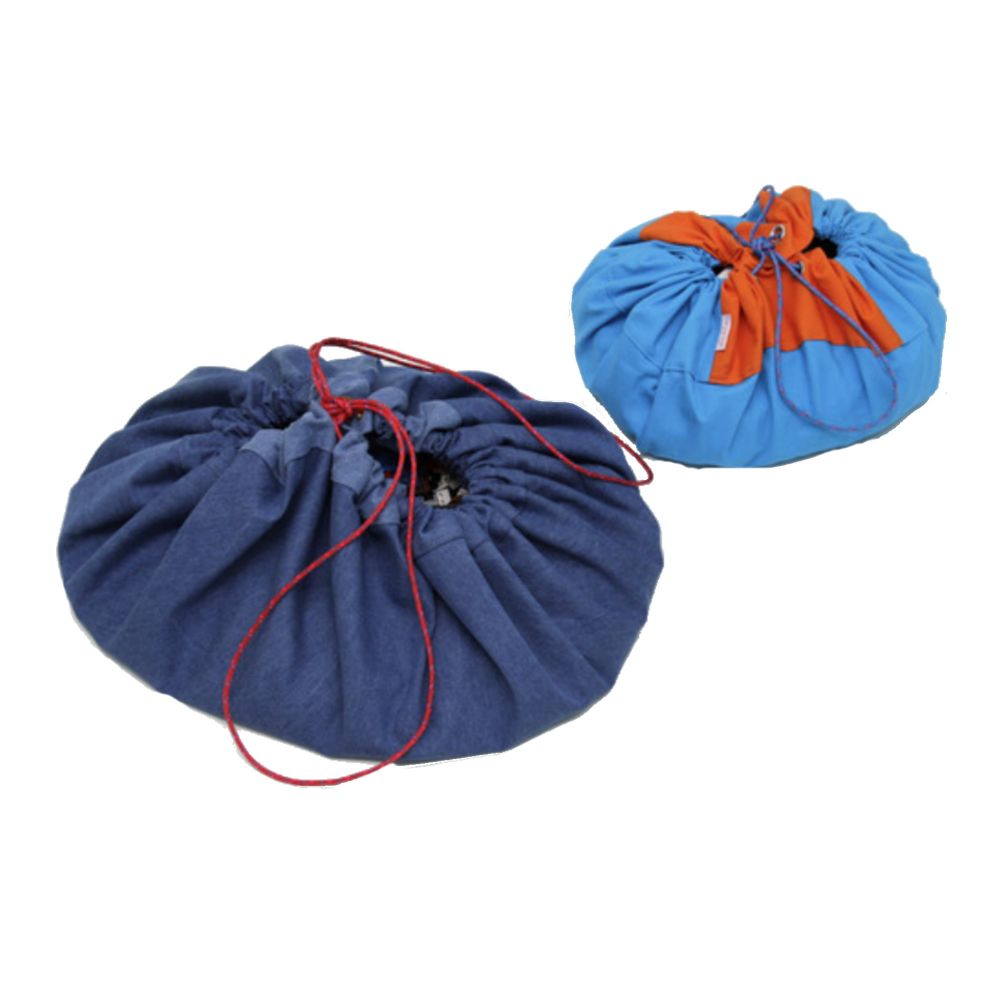 ZiZu Spielsack Aufräumsack Spieldecke 60 cm, rot-blau