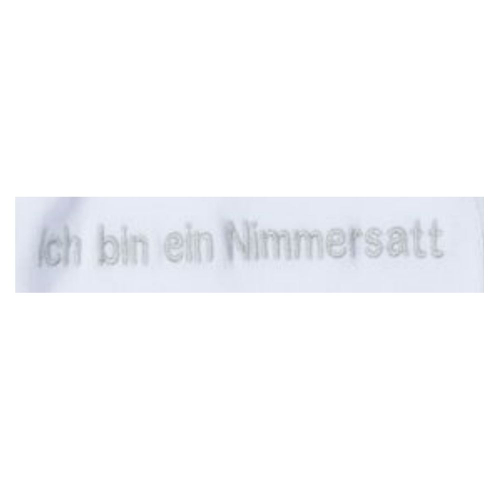 Milarda Baby Body Wickelbody "Ich bin ein Nimmersatt", weiß, Gr. 50-62
