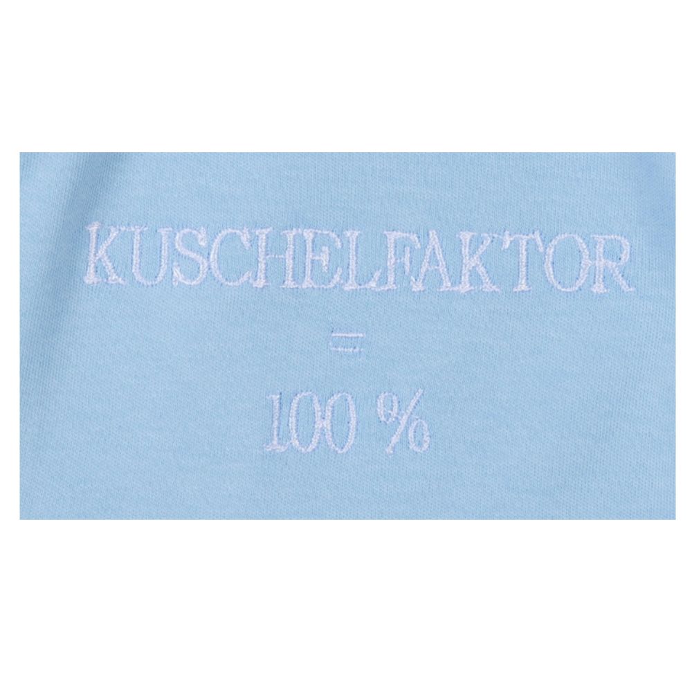 Milarda Baby Body Wickelbody "Kuschelfaktor = 100%", blau, Gr. 50-56