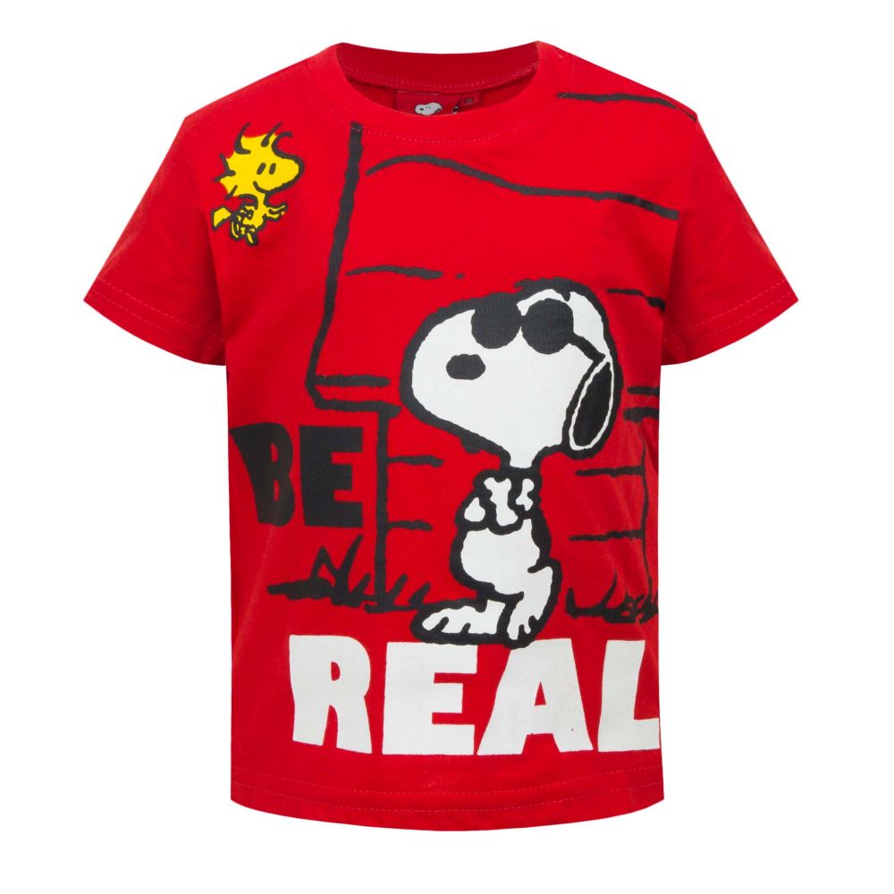 Peanuts Snoopy Baby Tshirt, rot, Gr. 68-86